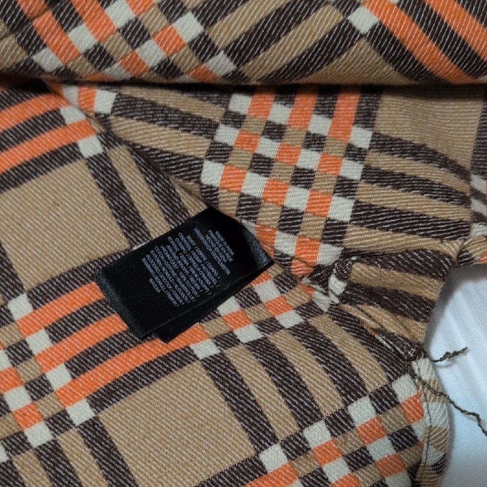 Ralph Lauren Double RL Brown and Tan Casual Button Down Shirt - Picture 9 of 14